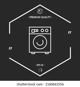Washing machine linear icon