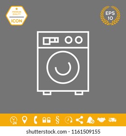 Washing machine linear icon