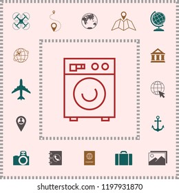 Washing machine linear icon