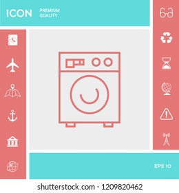 Washing machine linear icon