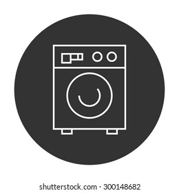 Washing machine linear icon.