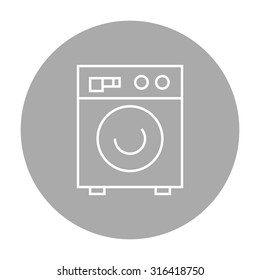 Washing machine linear icon.