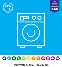 Washing machine linear icon