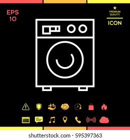 Washing machine linear icon