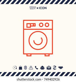 Washing machine linear icon