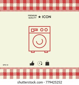 Washing machine linear icon