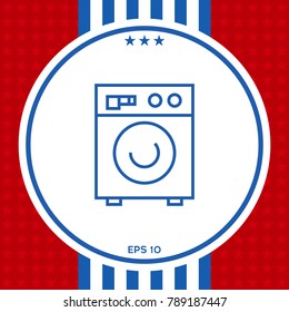 Washing machine linear icon