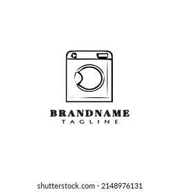 washing machine logo cartoon icon design template modern isolated vector illustration