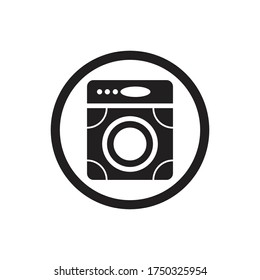 washing machine logo illustration template design
