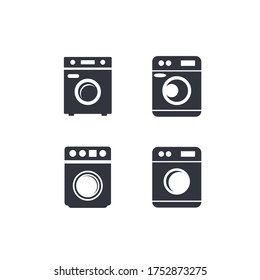 washing machine logo illustration template design
