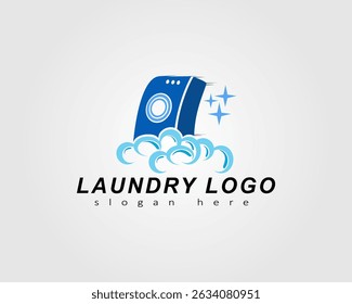 washing machine logo for a laundry icon can be used for a company business symbol