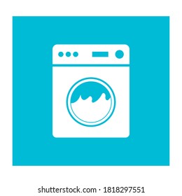 plantilla de ilustración de diseño de vectores con logotipo de lavadora