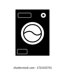 Minimalistische Symbol der Waschmaschine, Vektorgrafik-Symbol