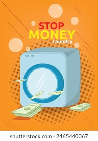 Lavadora y Ilustración vectorial de dinero