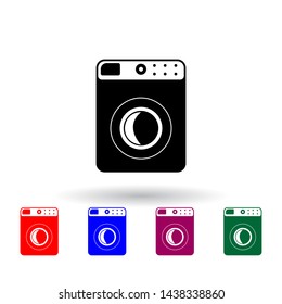 washing machine multi color icon. Elements of technology set. Simple icon for websites, web design, mobile app, info graphics