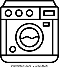 Waschmaschine Neue kreative Icon Design Vektor
