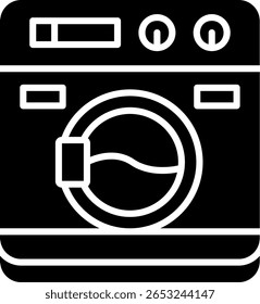 Washing Machine New Creative Icon Design Vector