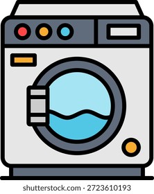 Lavadora Nuevo Vector de diseño de iconos creativos
