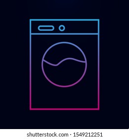 washing machine nolan icon. Simple thin line, outline vector of bathroom icons for ui and ux, website or mobile application