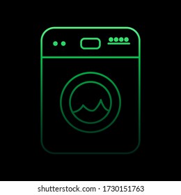 icono de nolan de la lavadora. Línea delgada simple, contorno vector de iconos de Muebles para ui y ux, sitio web o aplicación móvil