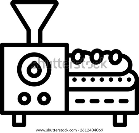 Washing Machine Olive Icon Outline Vector Illustration