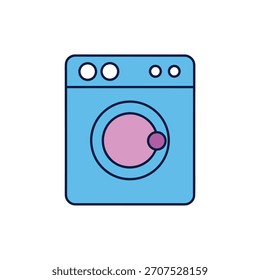washing machine on white background
