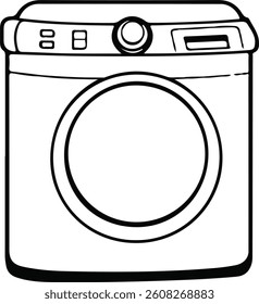 a Washing Machine Outline droing