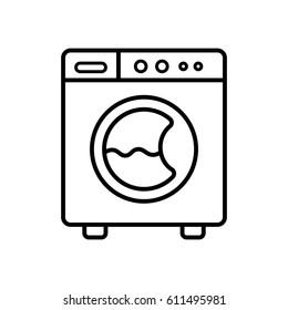 Washing machine outline icon