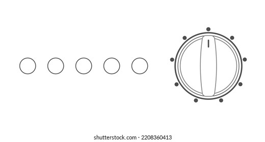 Washing machine panel simple image. Clipart image