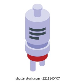 Washing Machine Repair Filter Icon Isometric Vector. Broken Appliance. Electrician Service