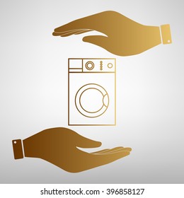 Washing machine sign