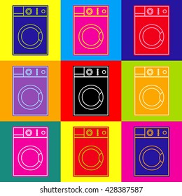 Washing machine sign
