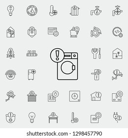 washing machine sign icon. Automation icons universal set for web and mobile