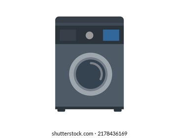 Washing machine. Simple flat illustration.