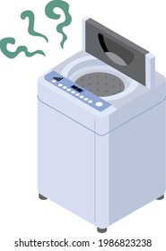 Washing machine with a strange odor