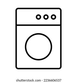 Washing machine symbol. Appliance. Cleaning. Vector.