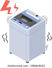 A Washing Machine That Vibrates And Makes A Strange Noise