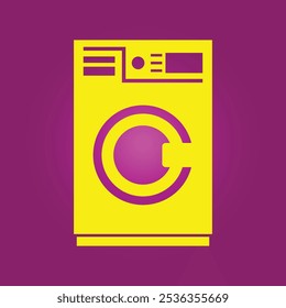 Washing machine trendy artwork charming abstract vector illustration colorful applicable design.eps