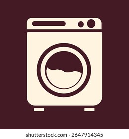 Washing machine trendy vector art design knockout amazing colorful useful illustration.eps