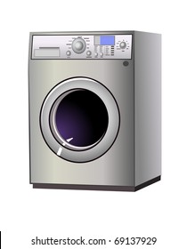 washing machine. Vector.