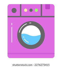 Washing machine vector design modern style, home appliances icon
