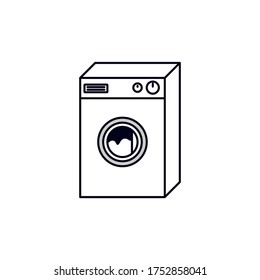 washing machine vector design template illustration