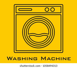 Washing Machine vector icon