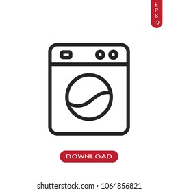 Washing machine vector icon