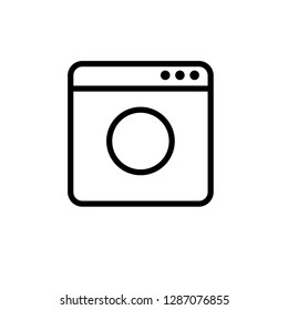 Washing machine vector icon