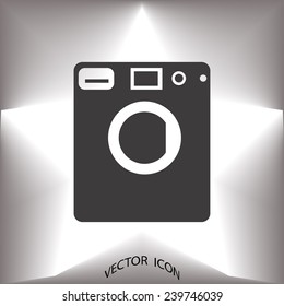 washing machine  vector icon