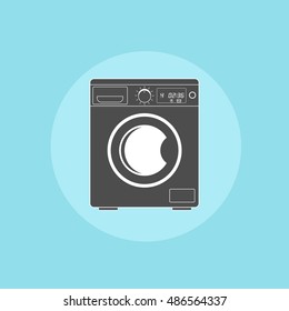 washing machine. Vector icon