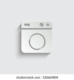 washing machine - vector icon