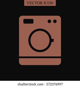 Washing machine vector icon
