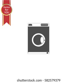 Washing machine vector icon